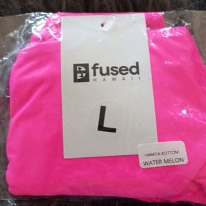 Fused Hawaii watermelon bikini bottoms size large NWT